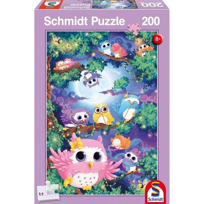 Puzzle 200 pièces : dans la forêt aux hibous  Schmidt    794774